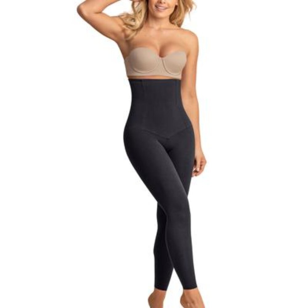 Leonisa Women's Extra High Waisted Firm Compression Leggings L 012901